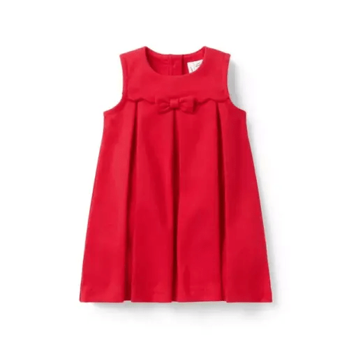 Baby Maraschino Red Baby Pleated Ponte Dress by Janie and Jack