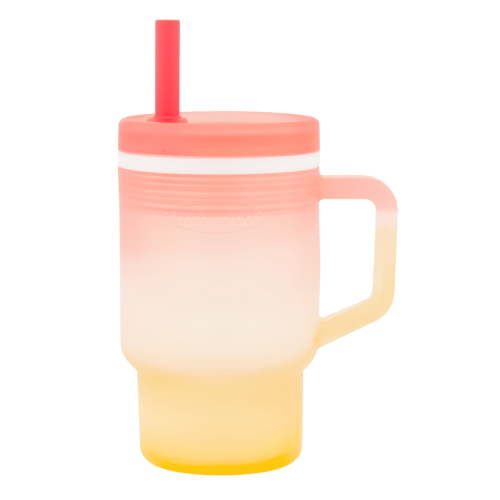 Infantino My 1st Tumbler – Adorable 9oz. Training Cup with Toddler-Friendly Straw and Handle, Sunset Kiss