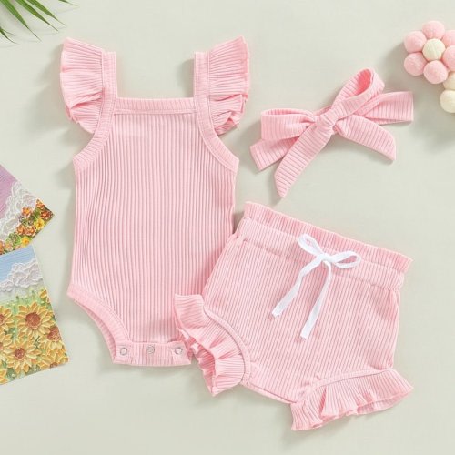 Pastel Ruffle Onesie Set – The Ollie Bee