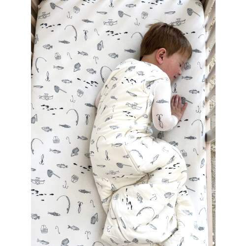 Fishing Off-White Bamboo Viscose Sleep Sack