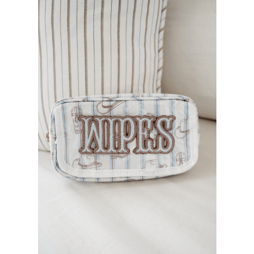 KENZKUSTOMZ - Wipes Pouch - Western Blues Clear Coat Bag