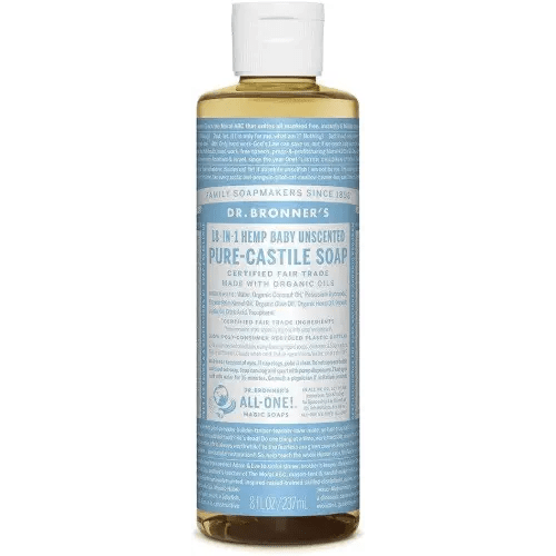 Dr. Bronner's, Baby Soap Liquid Castile, 8 Fl Oz