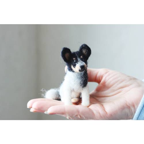Custom Needle Felted Dog Ornament - Pet Memorial Ornament Gift, Pet Replica