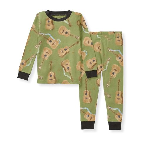 Burt's Bees Baby Boys' 2-Piece Long Sleeve Tee and Pants Organic Cotton Pajama Set