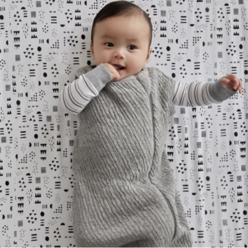 Organic Cotton Matelassé Medium Weight Wearable Blanket | Honest Baby Clothing