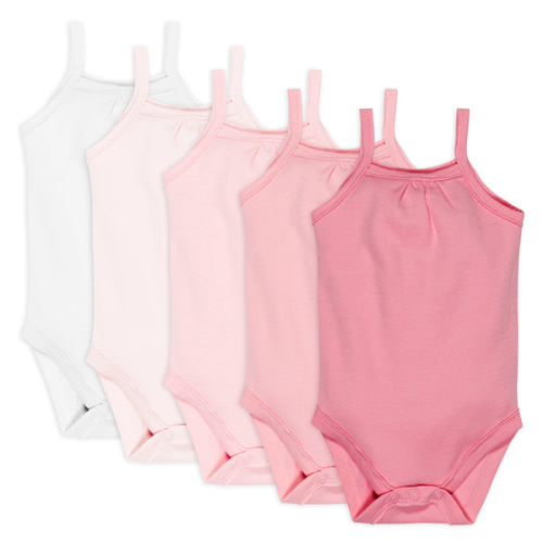 5-Pack Organic Cotton Cami Bodysuits | Honest Baby Clothing Size: 6-9m
