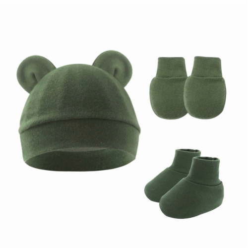 Dalrosia Newborn Hats Mittens and Socks Set Preemie Beanie Hat No Scratch Gloves and Ankle Socks for Infant Baby Boy Girl