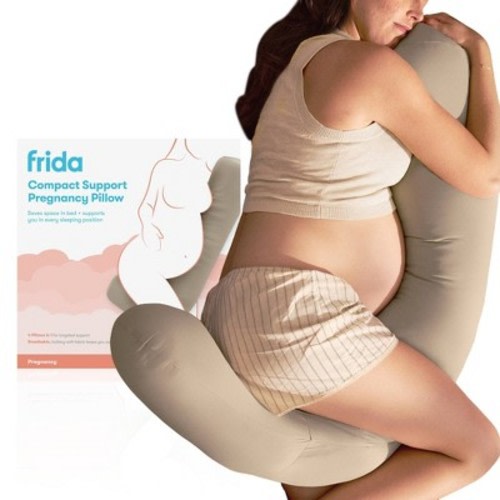 Frida Mom Compact Support 4-in-1 Pregnancy Pillow - Taupe