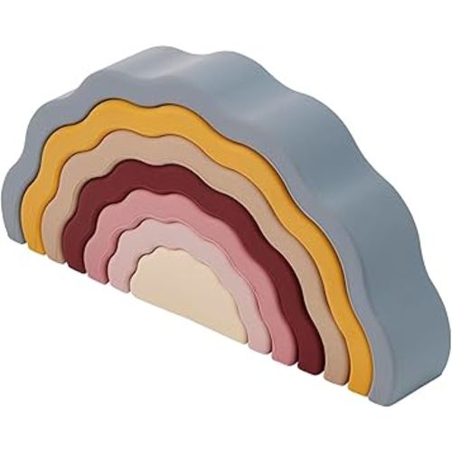 tickit SiliSoft - 7 Wobble Earthy Stackable Rainbow Pieces for Creative Play and Sensory Development, Earth : Amazon.co.uk: Toys & Games