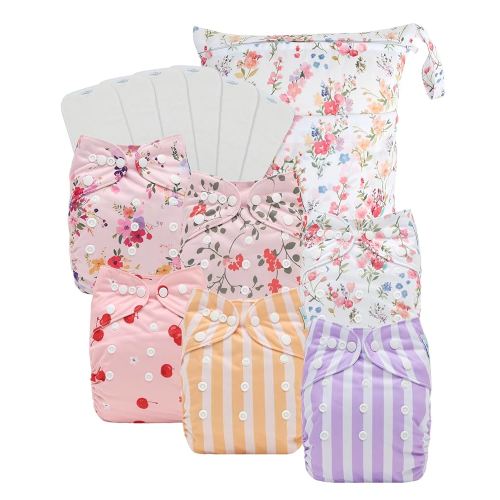 Babygoal Cloth Diaper Covers 6 Pack
