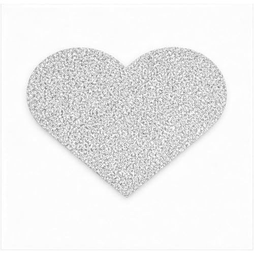 See Baby Breathing on Monitor Sleep Sack Patches Reflective Baby Monitor Visibility Patches for Night Vision Iron On No Batteries or Electronics (Moonlight Silver, Heart, Four Pack)