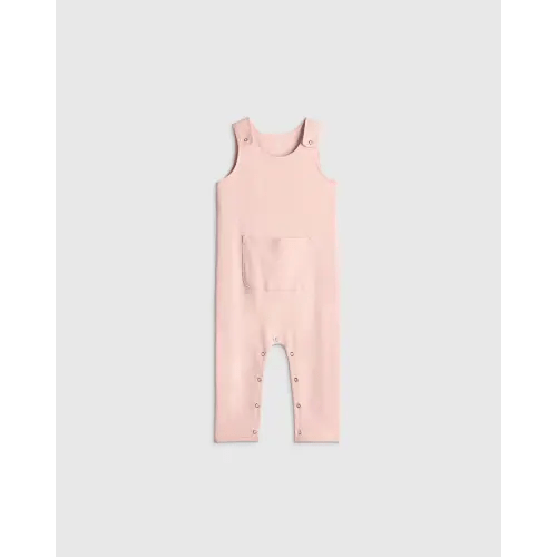 100% Organic Cotton Overall - Baby in Peach Blush, Size 3 6M
