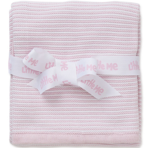 Pink Textured Receiving Blanket