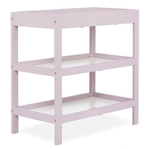 Dream On Me Ridgefield Changing Table, 34" L x 20" W x 30" H, New Zealand Pinewood, Blush Pink