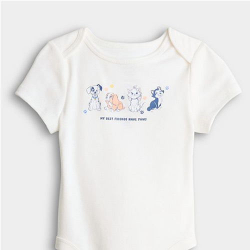 Baby Jumping Beans® Disney's Pets Short Sleeve Lapped Shoulder Bodysuit
