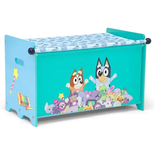Delta Children – Bluey Toy Box with Retractable Fabric Top