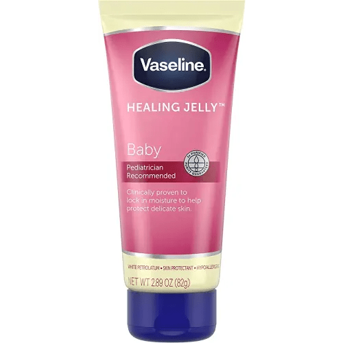 Vaseline Healing Jelly Petroleum Jelly For Diaper Rash Moisturizer For Baby Hypoallergenic Skin Protectant 2.89 oz