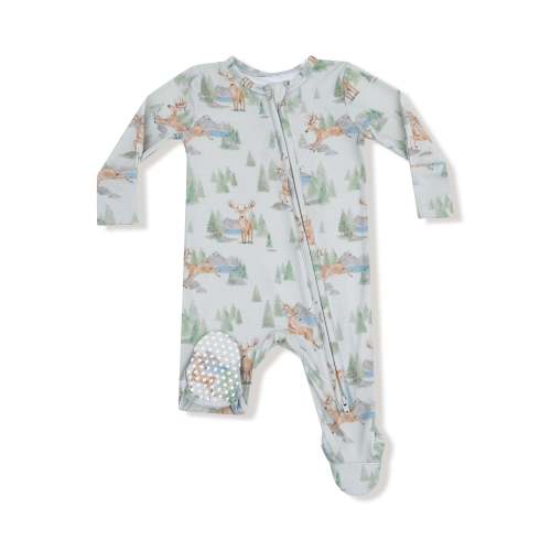 Boy 2-Way Zipper Footie | Buck Deer