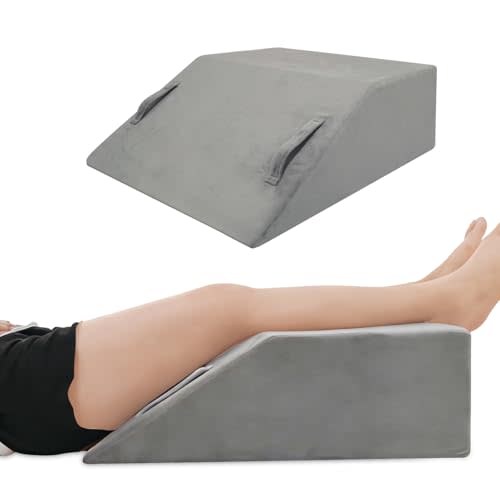 Leg Elevation Pillows for After Surgery, Memory Foam Leg Pillow for Sleeping Lower Back Hip Ankle Sciatica Pain Relief