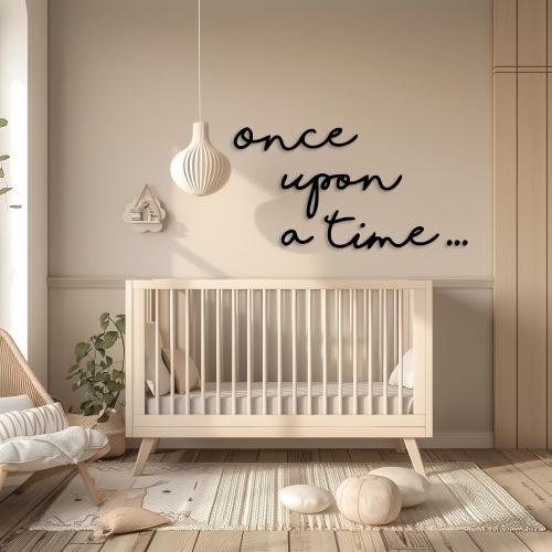 Once upon a time nursery wall decor ,Once upon a time sign, Once upon a time wall art, baby room nursery wall decor,once upon a time nursery