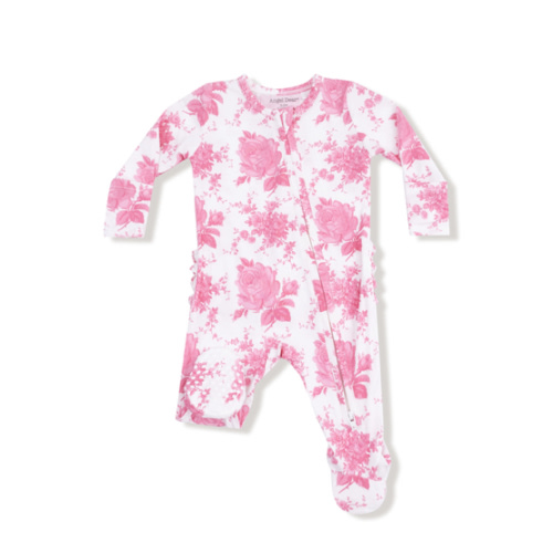 2 Way Zipper Ruffle Back Footie – Angel Dear