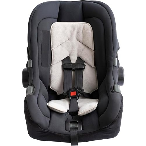 PETIT COULOU Insulated Backing for Baby Car Seat Shell - Increase Confort and Maintain Temperature While Carrying Outdoors - Isolation Back Pad for Cold or Cool Winter Weather - Machine Washable (Version 2.0)