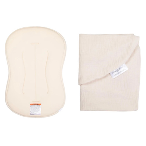 Snuggle Me | Lounger Curve + Muslin Cover Set | Natural