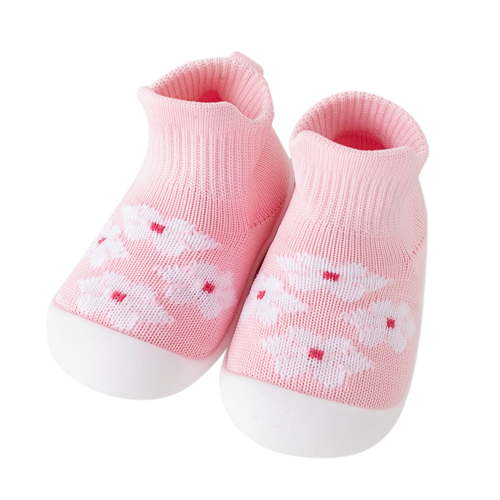 Luogg Baby Sock Shoes Toddler Walking Shoes Non Slippers Boys & Girls On Sneakers Size 0-6 Months Red