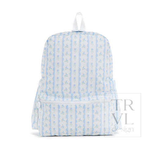 Backpack - Ribbon Floral Blue – shopTRVLdesign
