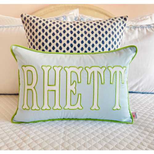 Applique Name Pillow Cover