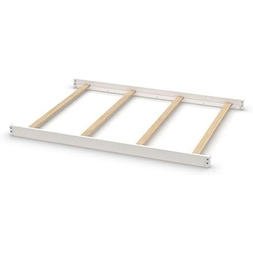 Full-Size Conversion Kit Bed Rails Compatible with Delta Children Convertible Cribs - Solid Wood Rail #0050 - Toddler and Adult Bed Rail for Full-Size Beds - Baby Furniture (Bianca White - 130)
