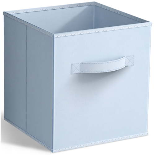 Sorbus Collapsible Fabric Cube Storage Bin (10.5" x 10.5"), Pastel Blue