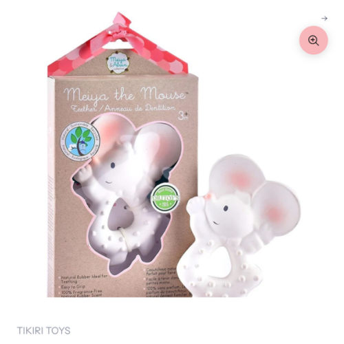 Meiya the Mouse Organic Natural Rubber Teether