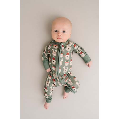 Green Christmas Bears Bamboo Sleeper