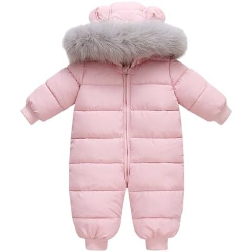 Unisex Newborn Essentials Jumpsuit Outfits Toddler Snowsuit winter Hooded Jacket