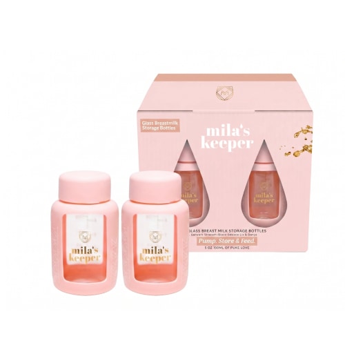 Glass Breast Milk Storage Bottles (Set of 2)