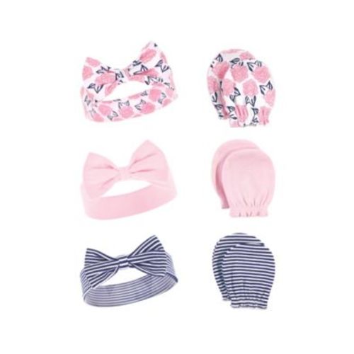 Baby Girls Hudson Cotton Headband and Scratch Mitten Set