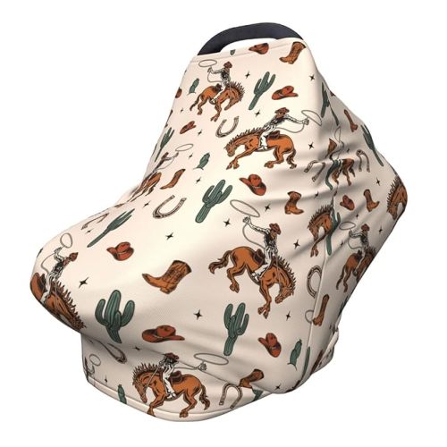 Western Car Seat Covers Baby Multi-Use Car Seat Canopy Carrier Cover, Breathable Breastfeeding Cover Western Baby Stuff Boys & Girls