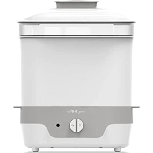 The First Years Modular Baby Bottle Sterilizer - Countertop Bottle Sterilizer - Sanitizes Baby Bottles, Baby Pacifiers, Breast Pump Parts - Baby Bottle Feeding Supplies