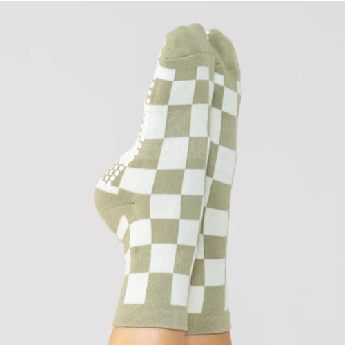 Studio Socks - Olive Check