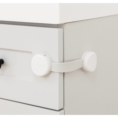 Regalo Home Safety Multi-Purpose Adhesive Latch 3 Pack White Adhesive safety latches 3 -Pack