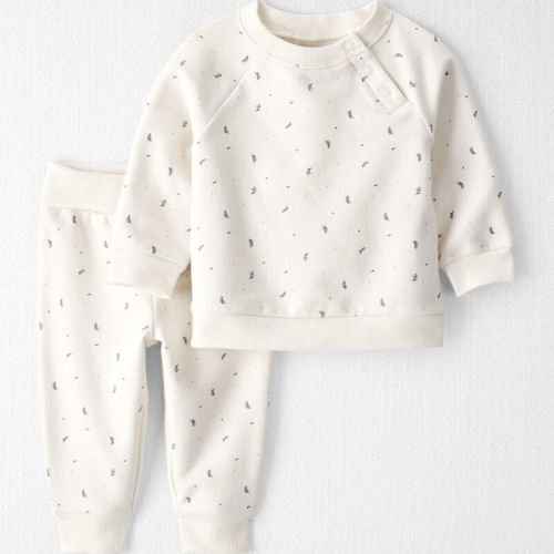Sweet Cream Baby 2-Piece Sprig Print Set Made with Organic Cotton | Carter’s Oshkosh Canada