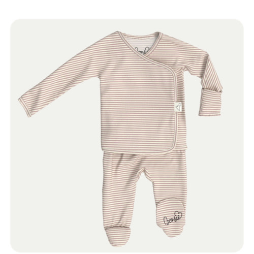 Footie - Berry Twist – Bonsie Skin to Skin Babywear