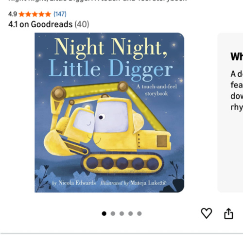 Night Night, Little Digger: A touch-and-feel storybook
