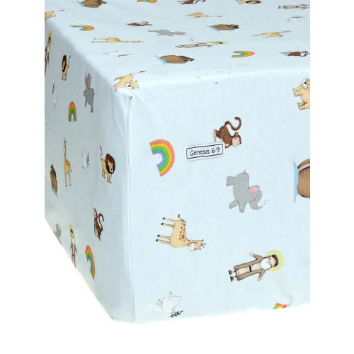 Noah and the Ark Bedsheet Cotton – Holy Pals