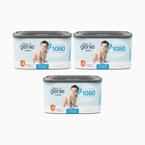 Diaper Genie Square Refill Bags (Compatible with Compact, Classic, Select Pails) - Unscented, 3