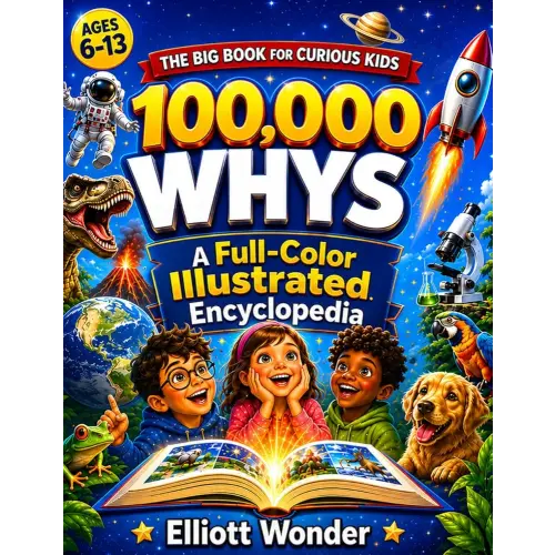 100,000 Whys for Kids: A Full-Color Visual Encyclopedia of Big Questions, Clear Answers, Science, Space, Animals, Nature, History, Inventions, and How the World Works for Ages 6–13
