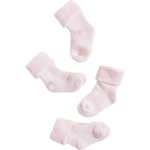 Premium Cotton Towel Sock 2-Pack for Infant, 0-3M