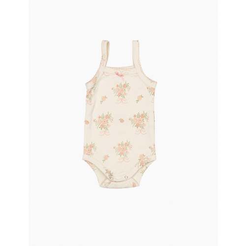 Pointelle Strap Onesie in Parfait Pink