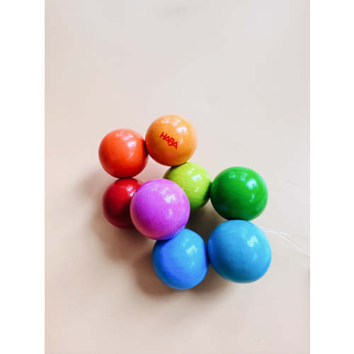 Rainbow Wooden Grasping Toy